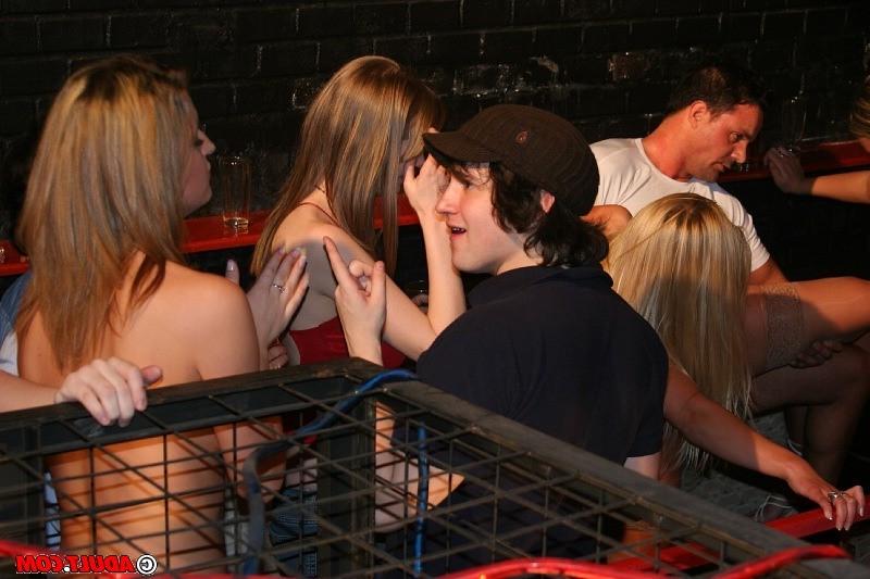16P Horny hardcore babes get dirty in public at crazy groupsex party