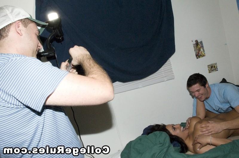 15P College hottie is fucked in a hardcore threesome