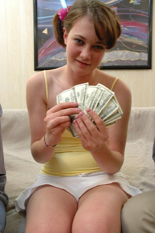 16P Brunette teen in threesome hardcore