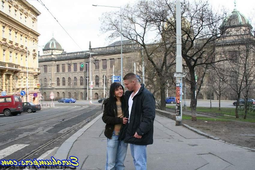 16P european babe fingering herself while riding a cock