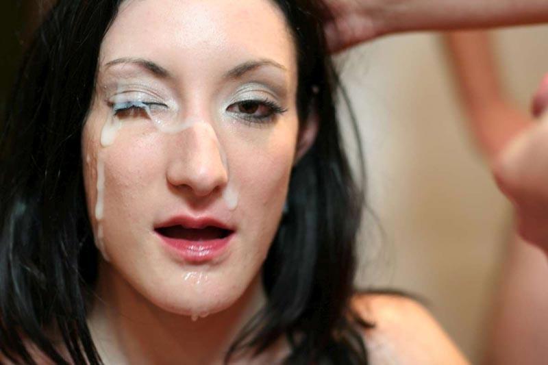 15P Bukkake Victoria Exotic Spanish Slut Gang Cummed By 13 Men