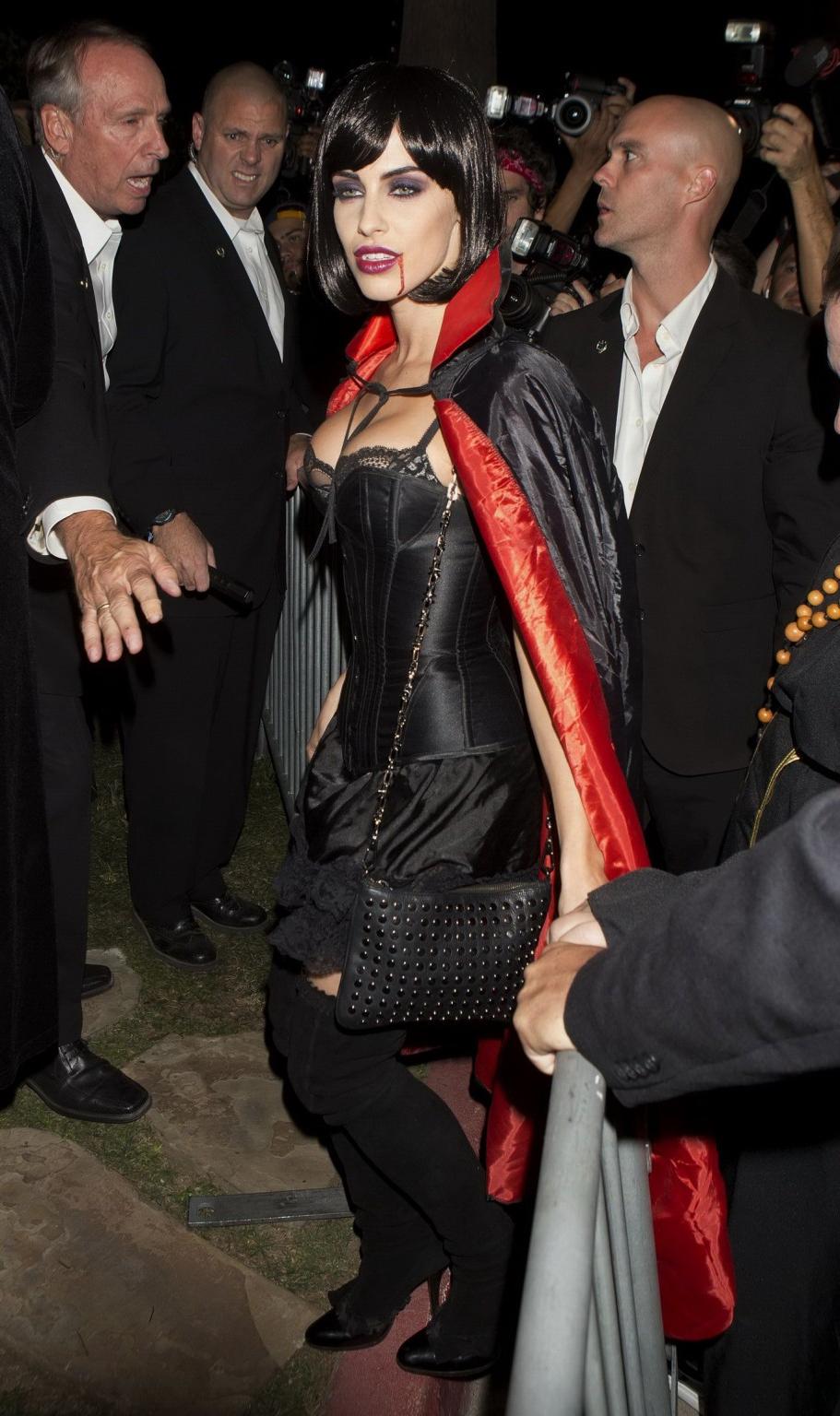 16P Busty Jessica Lowndes dressed like a sexy vampire