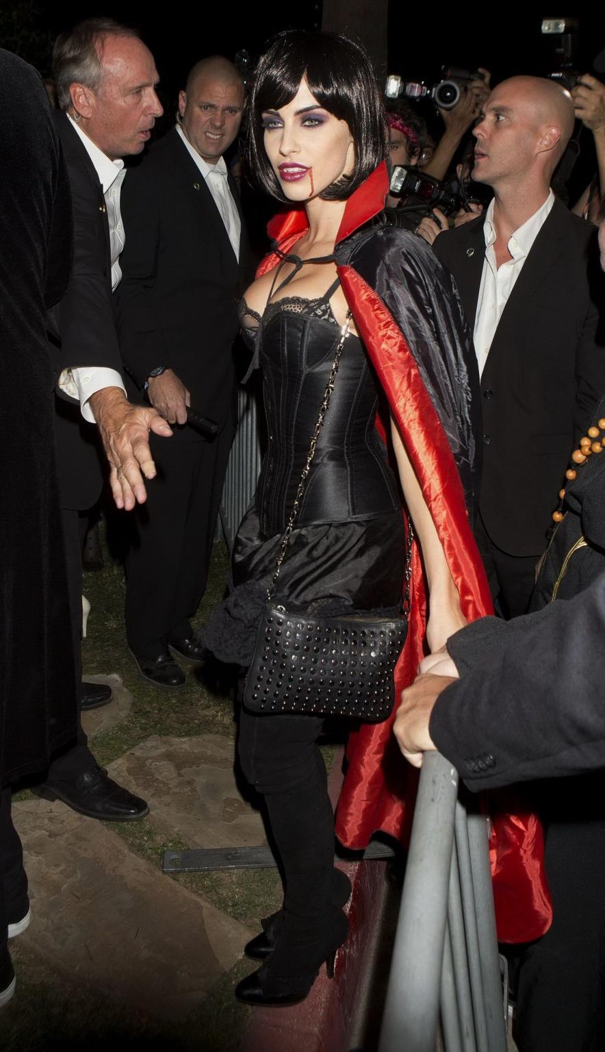 16P Busty Jessica Lowndes dressed like a sexy vampire