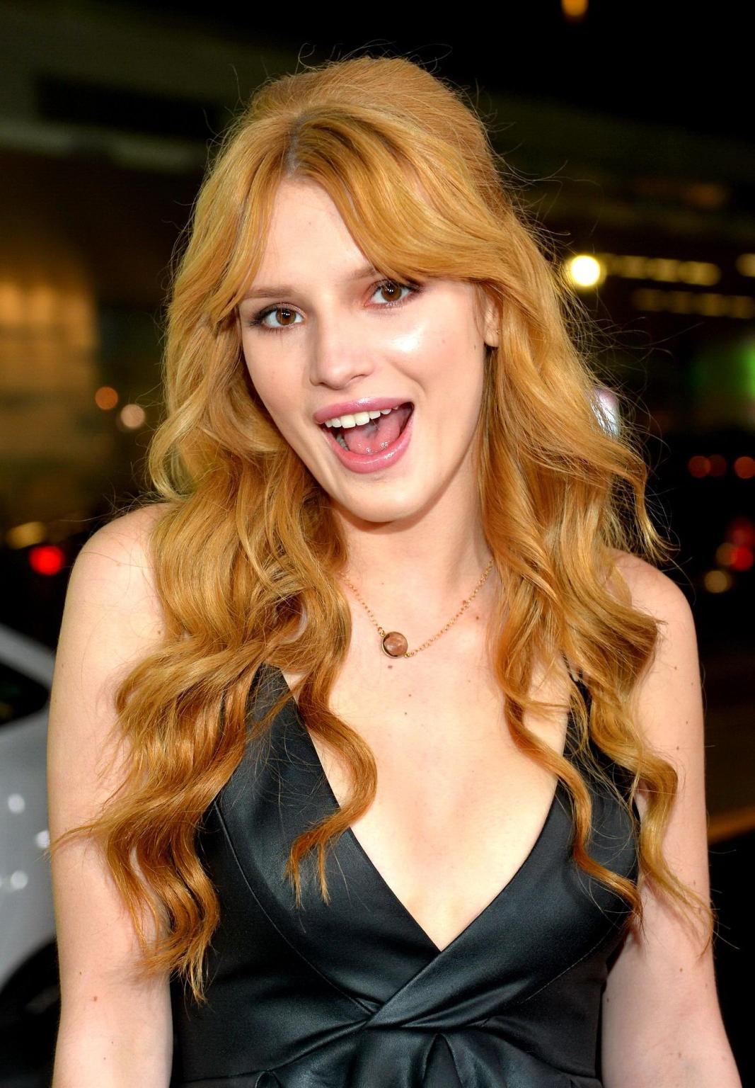 16P Bella Thorne leggy  cleavy wearing a little black dress at the 'Vampire Academy'