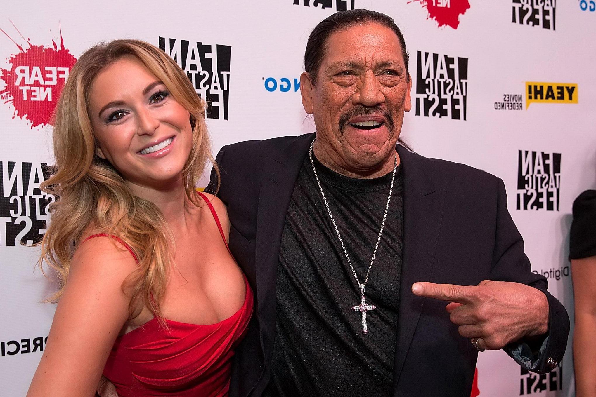 16P Busty Alexa Vega wearing a low cut red dress at the ' Machete Kills' premiere in