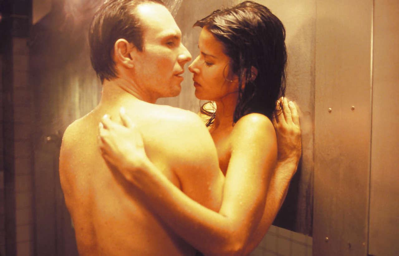 16P Patricia Velasquez showing her nice tits and ass in movie