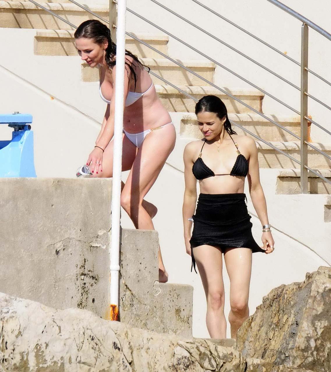 16P Michelle Rodriguez exposing her bare ass on vacation in bikini paparazzi picture
