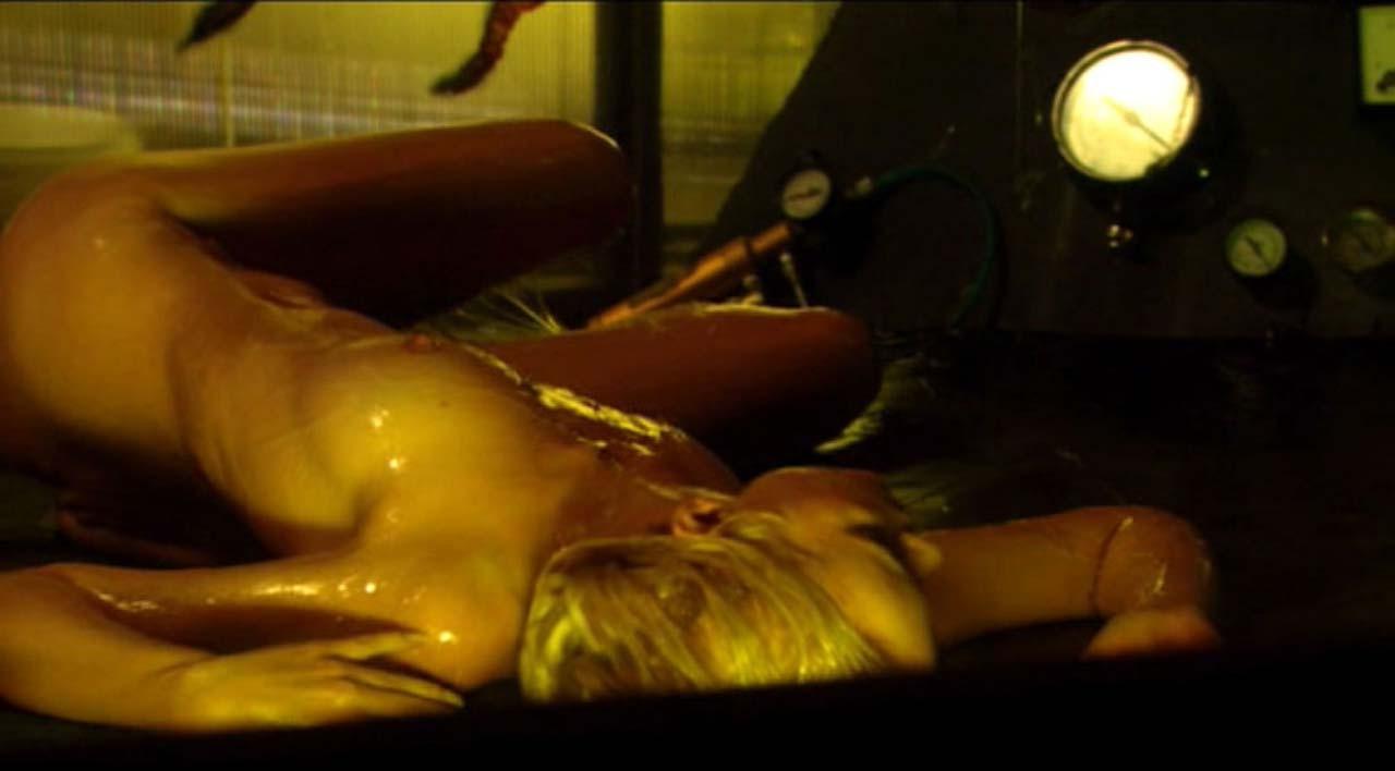10P Helena Mattsson exposing her nice big boobs in nude movie scenes and leggy in mi