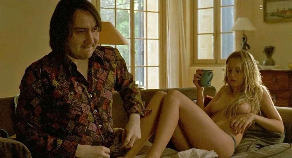 10P Ludivine Sagnier exposing her big boobs and hairy pussy in nude movie scene