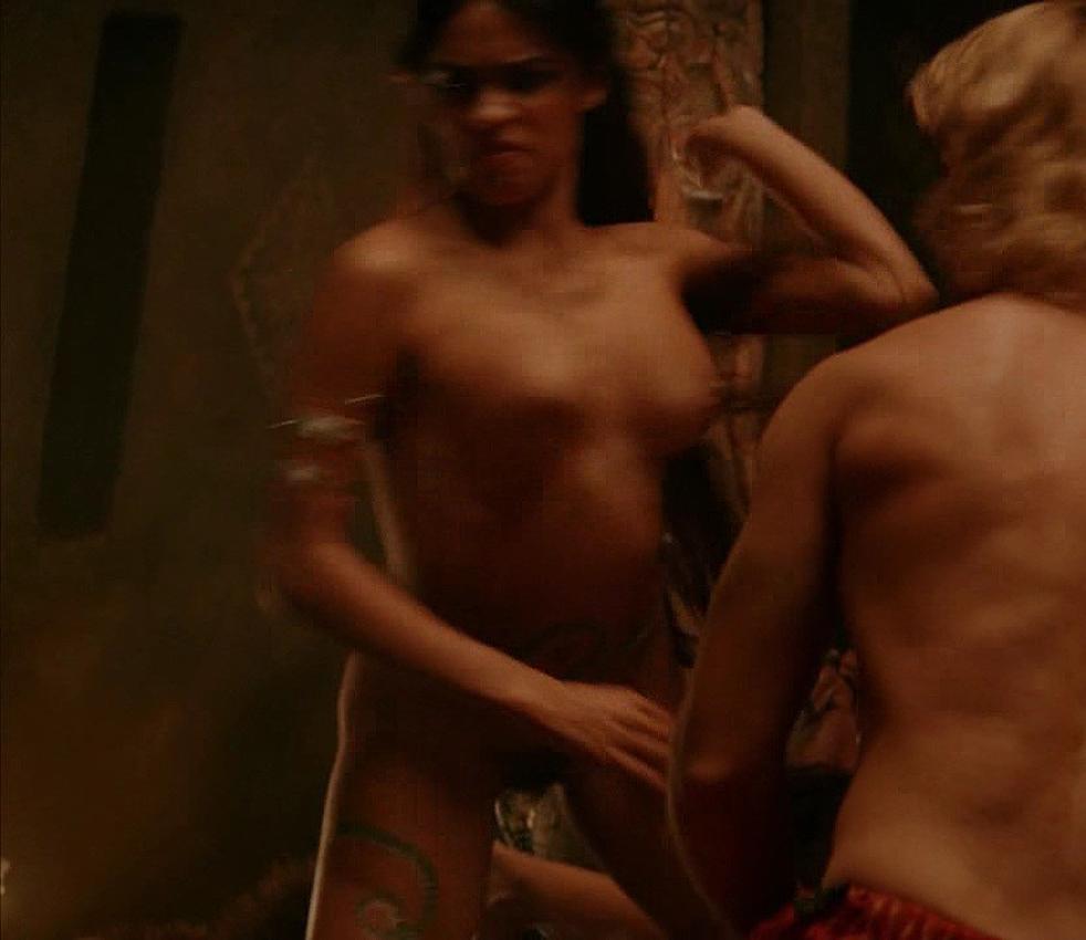 15P Rosario Dawson stunning big nude boobs on film