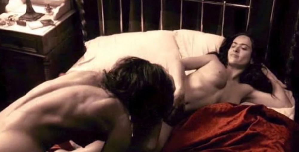 15P Salma Hayek naked while having sex on film