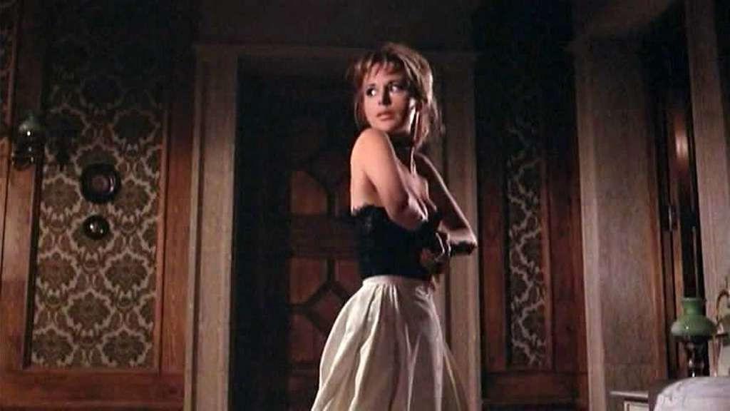 10P Marianna Hill exposing her huge boobs and pussy in movie caps