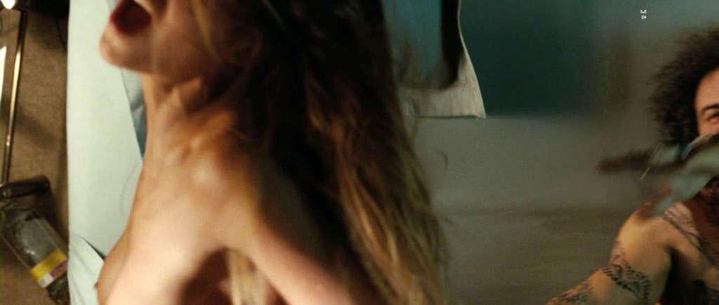 10P Catalina Denis exposing her big tits and fucking hard in movie