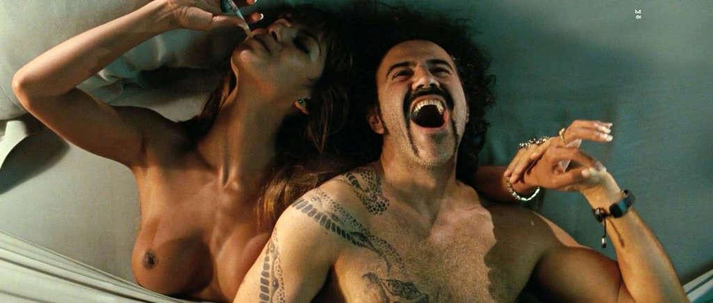 10P Catalina Denis exposing her big tits and fucking hard in movie