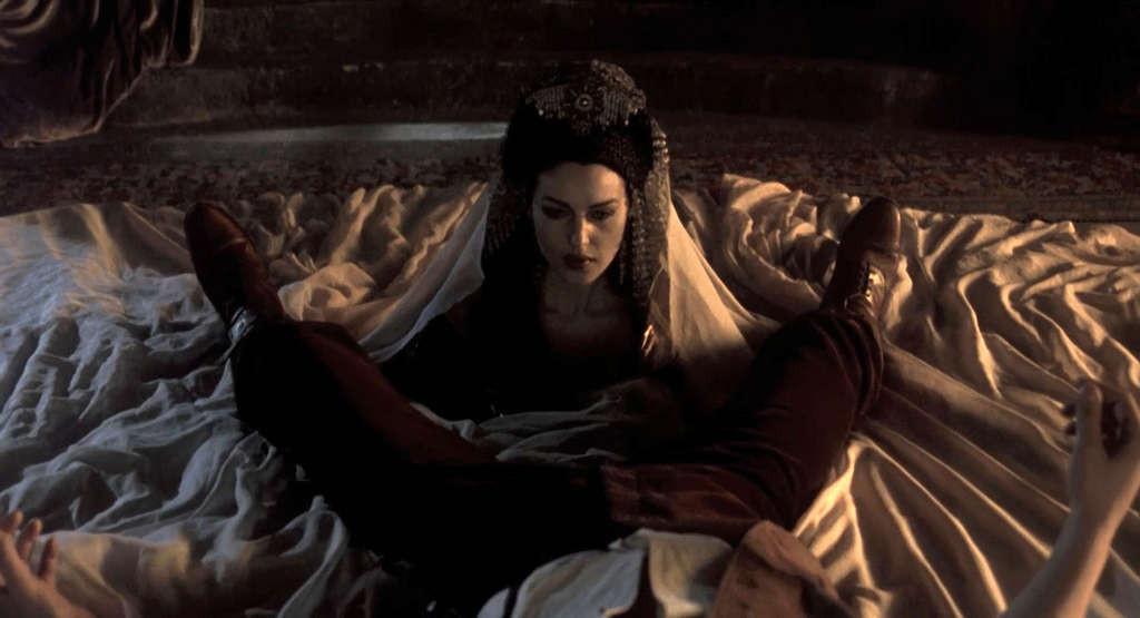 10P Monica Bellucci reveals her nice big boobs in movie caps