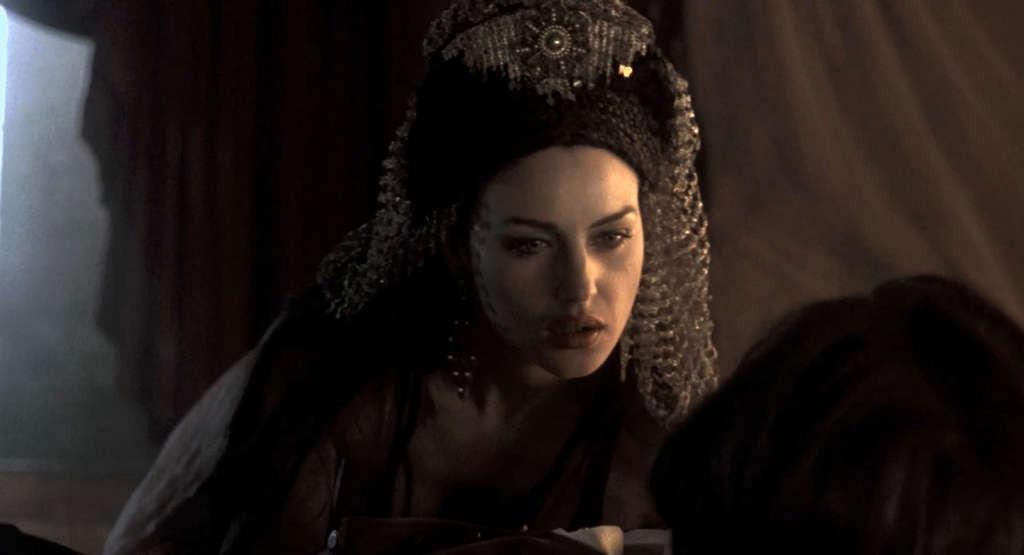 10P Monica Bellucci reveals her nice big boobs in movie caps