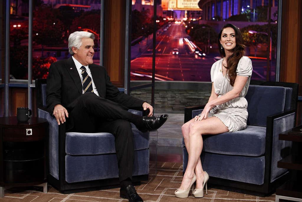 16P Megan Fox tits exposed on film set and leggy in dress on television