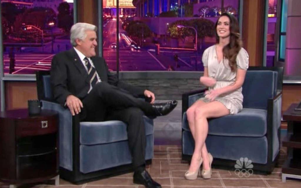 16P Megan Fox tits exposed on film set and leggy in dress on television