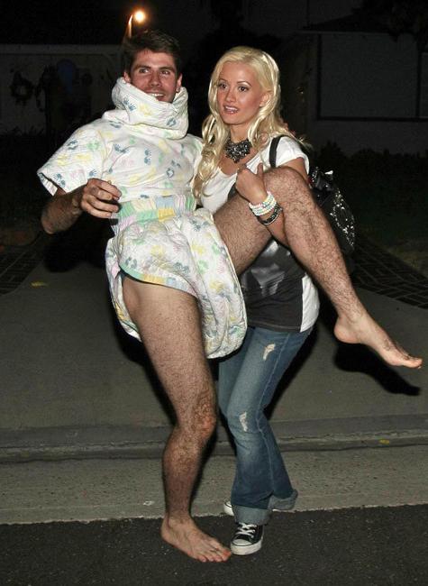 16P Holly Madison nice shots of her upskirt panties