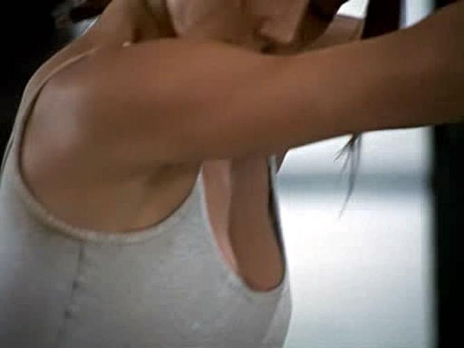15P Krista Allen working out in some sexy outfit in some movie caps