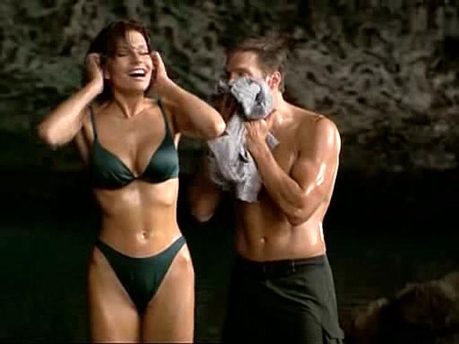 15P Simmone MacKinnon looking very sexy in bikini in some movie caps