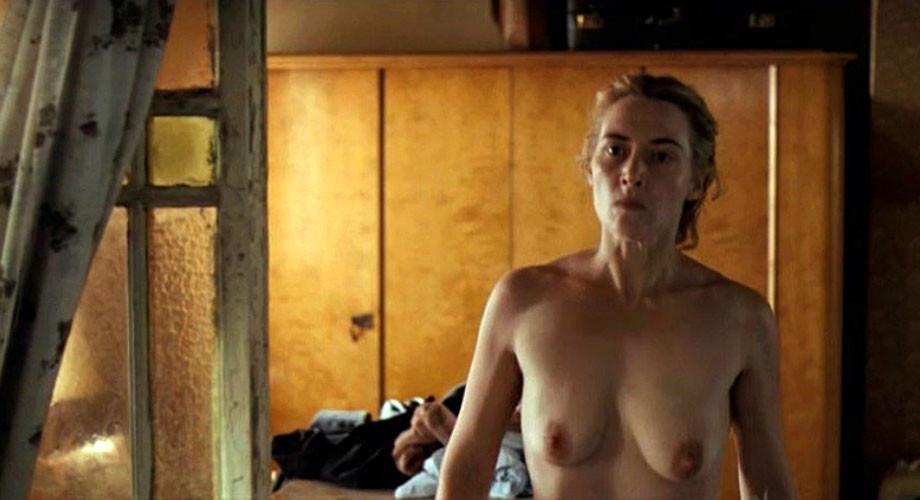 10P Kate Winslet showing her nice tits in some nude movie caps