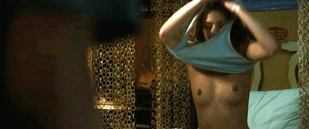 16P Hanna Hall showing her nice big tits in nude movie caps
