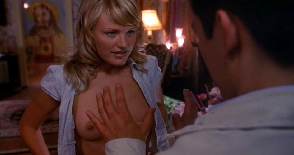 16P Malin Ackerman showing her nice big tits in nude movie caps