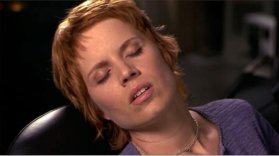 16P Kim Dickens showing her nice big tits in nude movie scenes caps