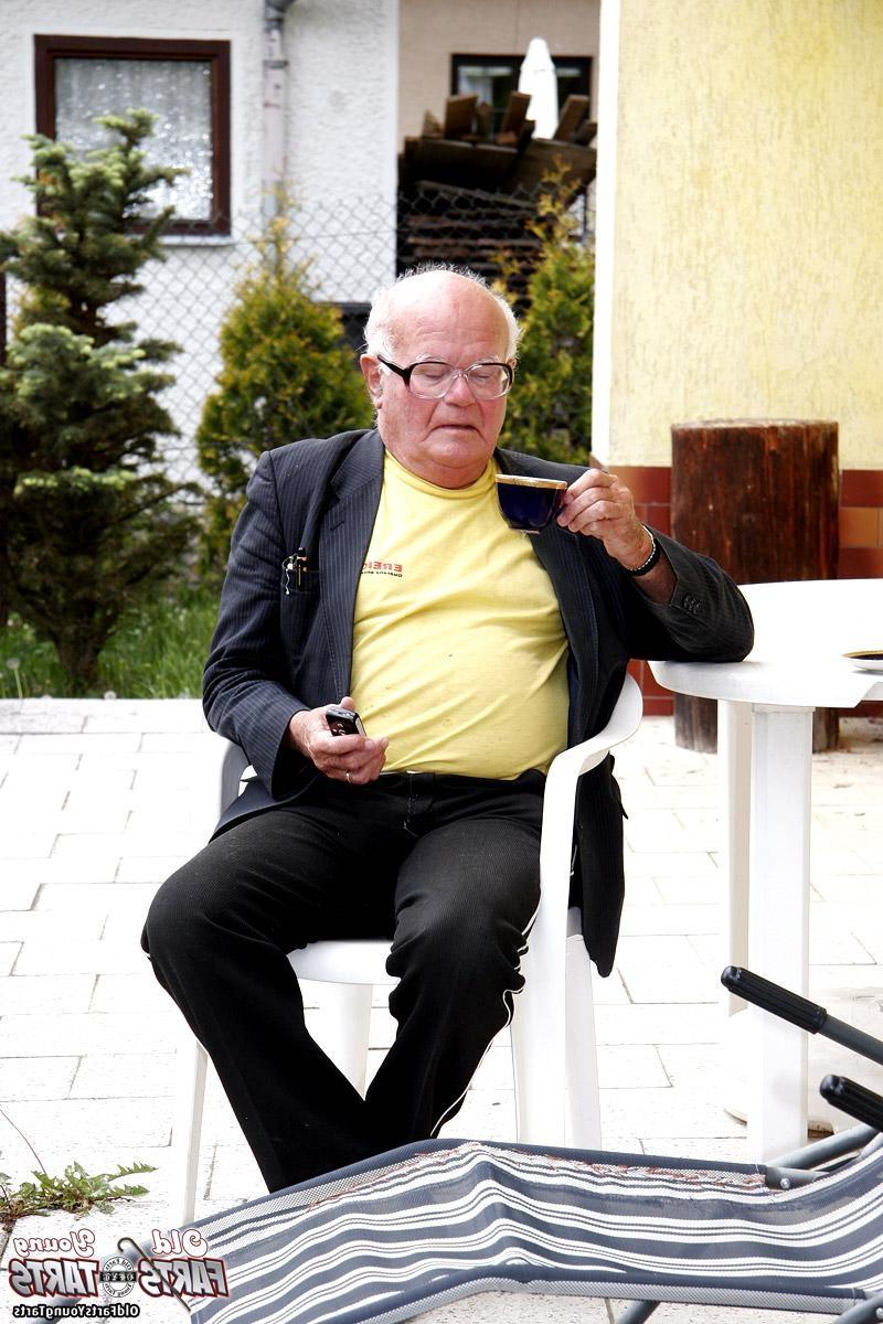 12P BBW teenage brunette gets fucked by a grandpa