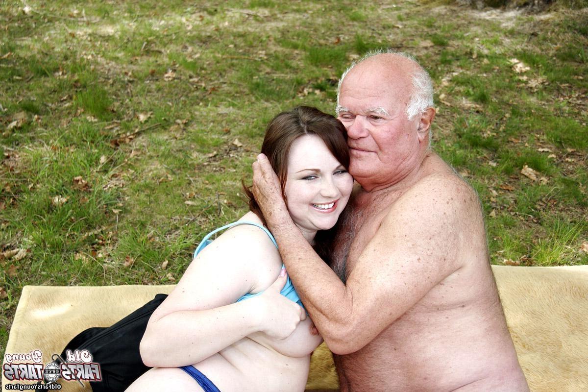 12P BBW teenage brunette gets fucked by a grandpa