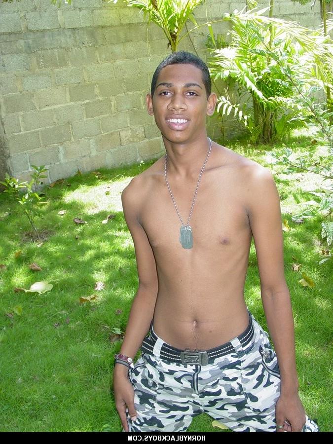 14P Cute black teen boy ready to get fuck