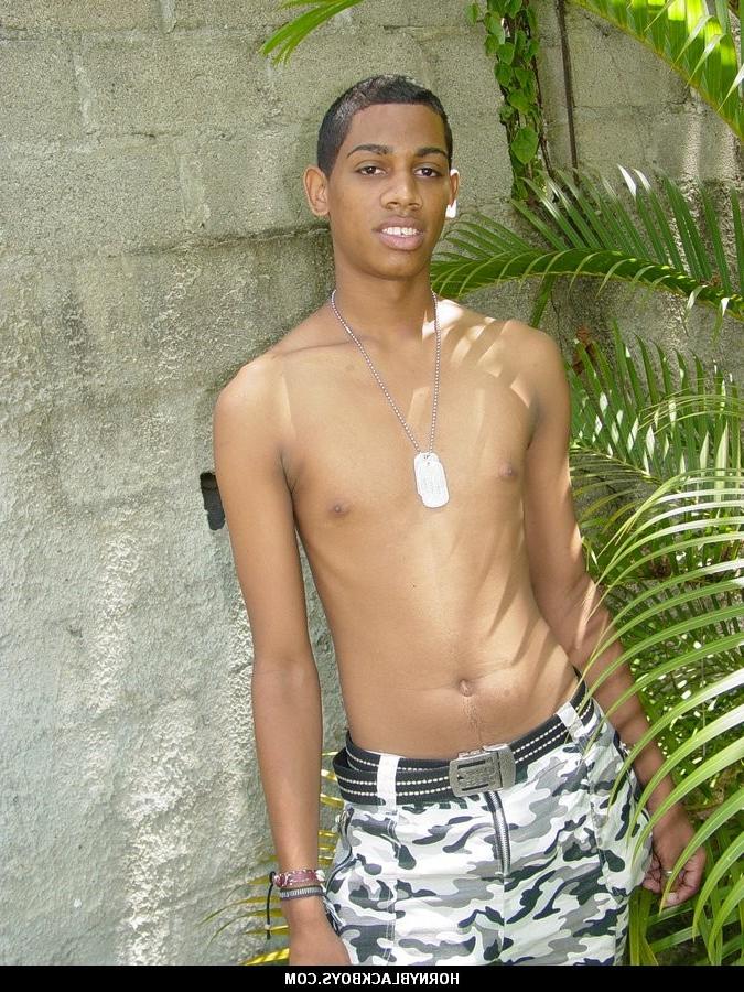 14P Cute black teen boy ready to get fuck