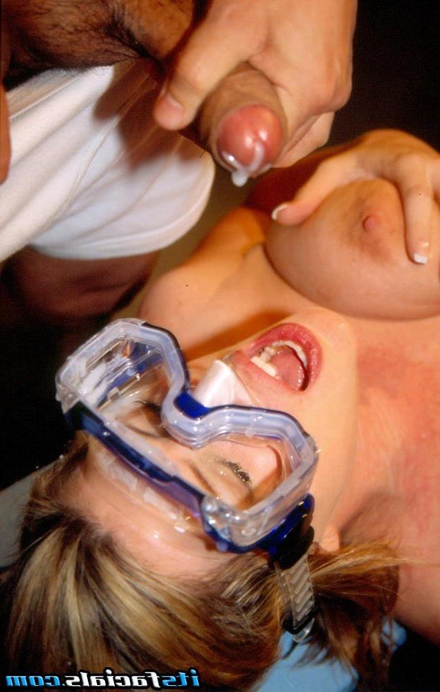 17P Babe blonde get facial cumshot hardcore at bukkake