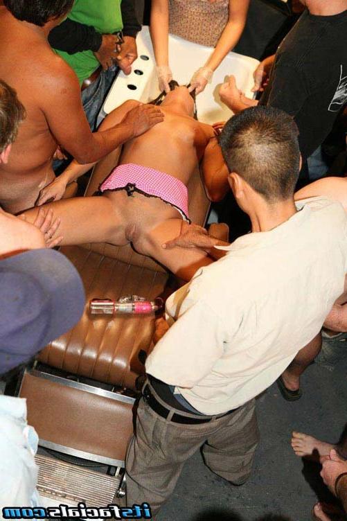 17P Nice tits brunette babe hardcore bukkake cumshot fetish