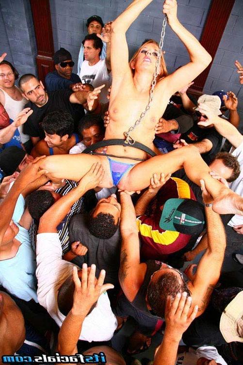 17P Facial bukkake gangbang session with nasty slut pornstar