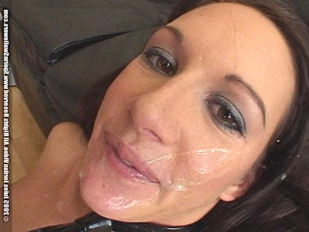 12P Taylor Raing swallowing cum after a brutal deepthroat gangbang