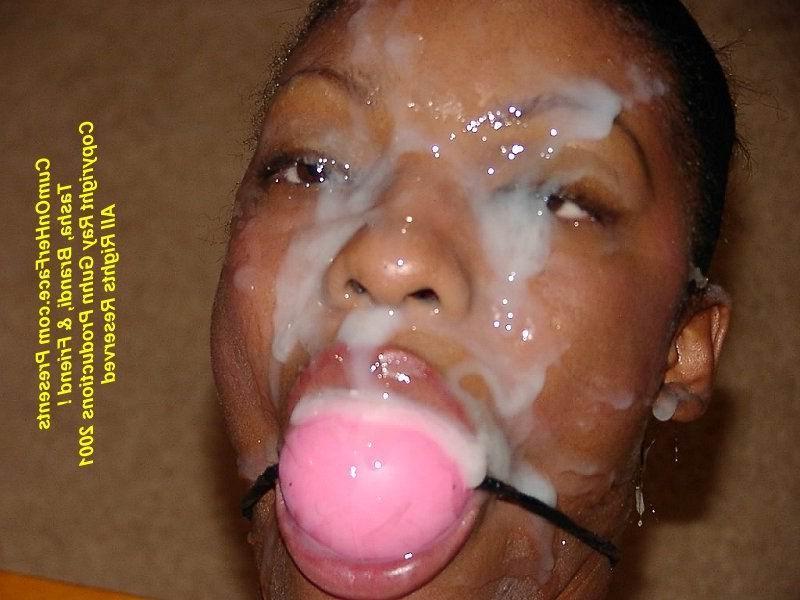 16P Black girl getting a messy facial