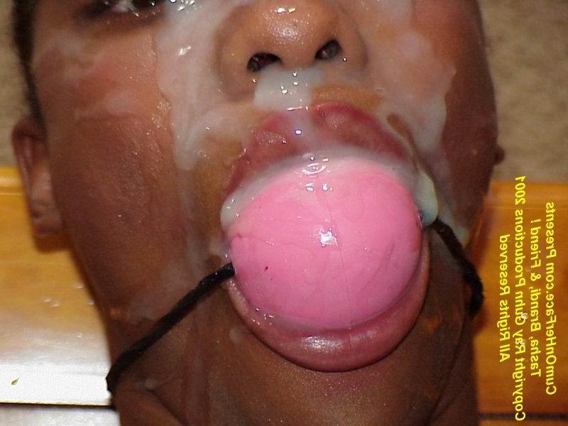 16P Black girl getting a messy facial