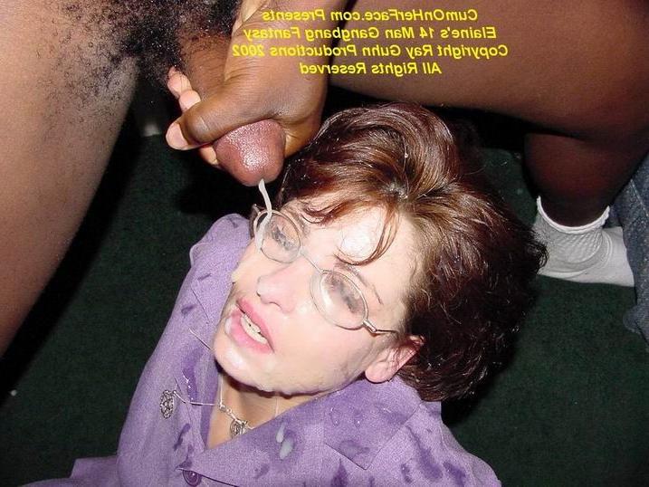 16P Mature babe gangbang cumshot