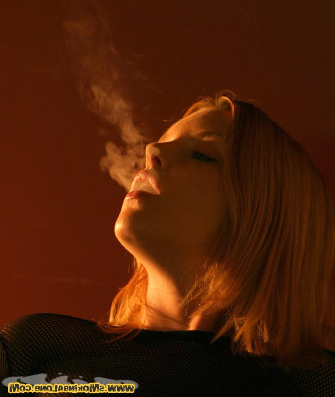 16P Horny smoker rubs her clit while she smokes
