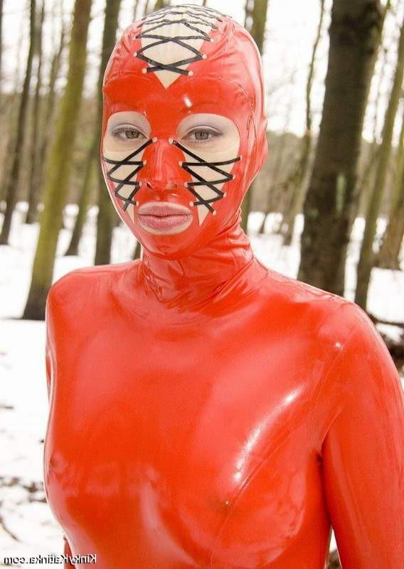 16P Two latex loving chicks playing in the snow