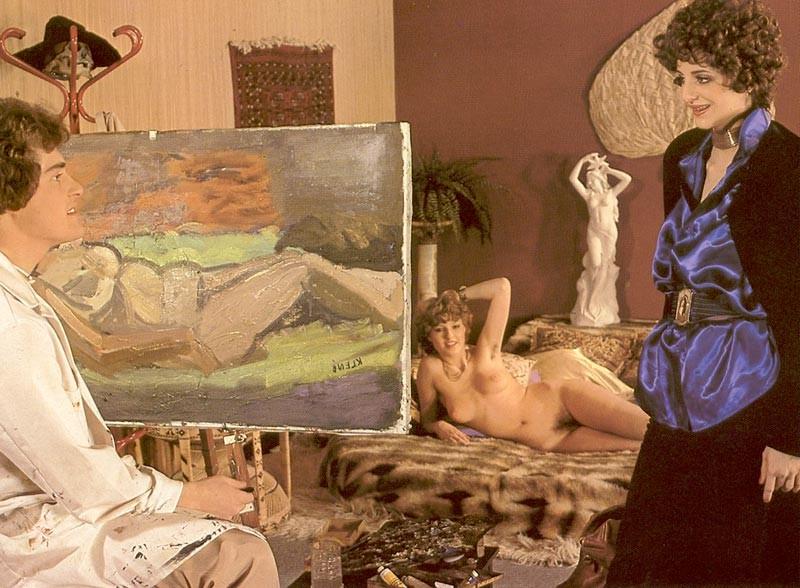 16P Seventies painter fucking two of his naked models