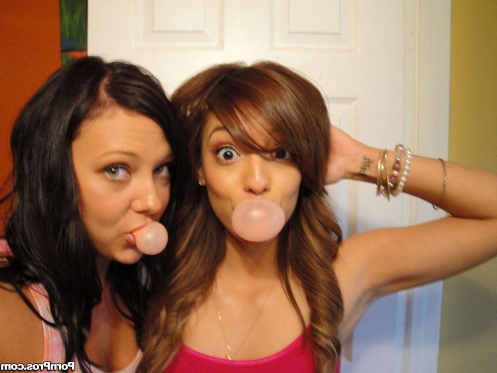 16P Teen best friends sharing a hard cock