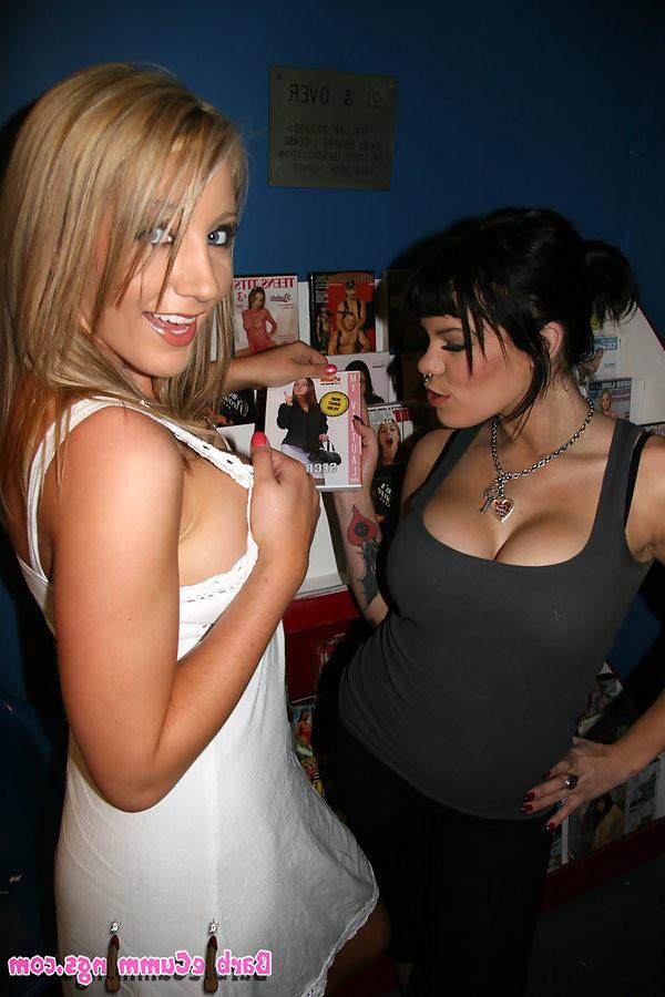 16P busty hotties sucking and fucking black cock at a glory hole