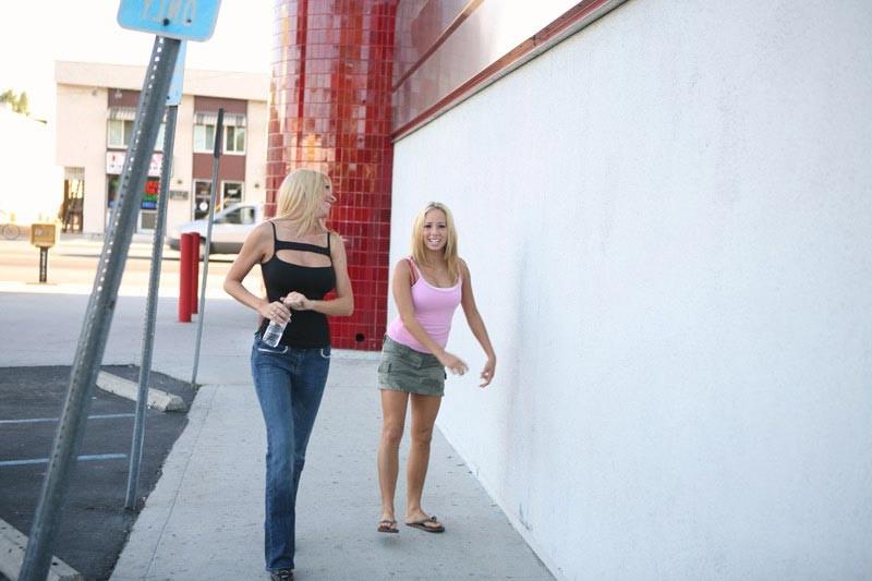 16P Naughty blonde teen &amp;amp; mature couple threesome