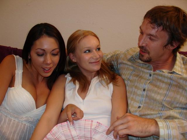 17P Kinky couple seduce naive teenie into threesome