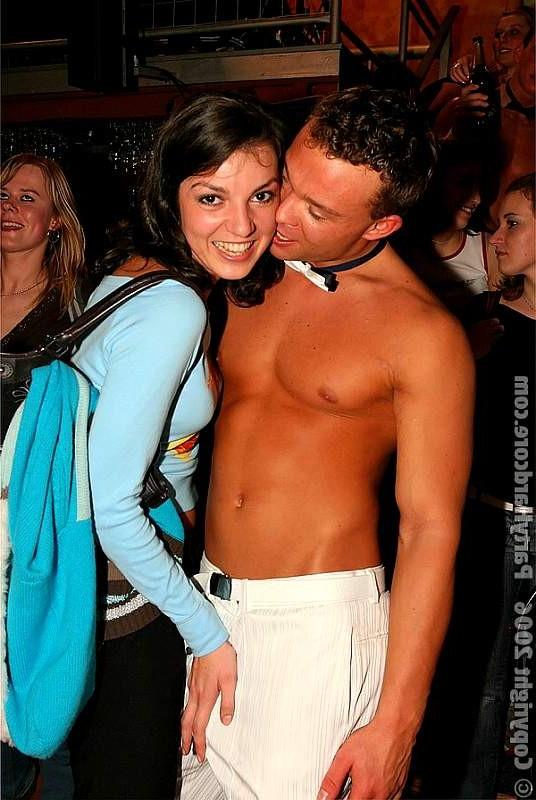 20P Horny teens groping chippendales after a few drinks