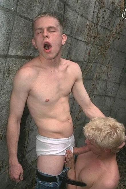 20P Two blond virgin twinks backyard sucking and screwing delight