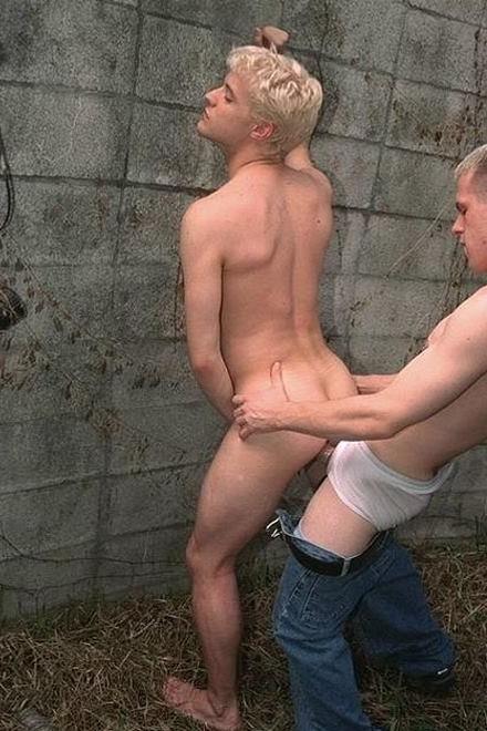 20P Two blond virgin twinks backyard sucking and screwing delight